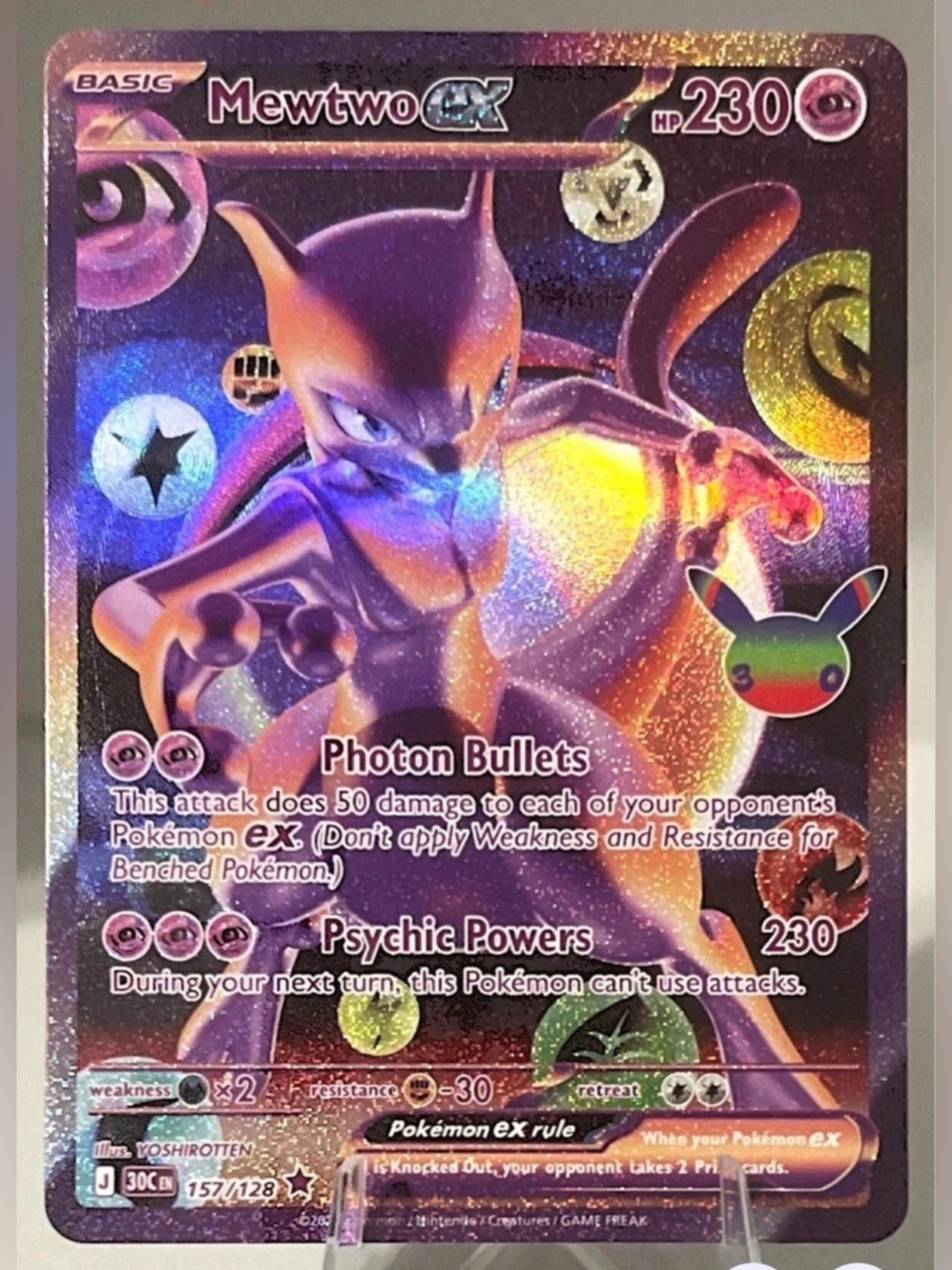 Pokémon TCG: 30th Celebration - MEWTWO EX 157/128 NM